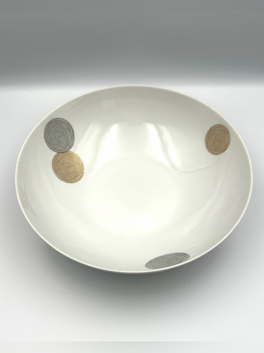 RAYMOND LOEWY Continental China COINS Serving Bowl Rosenthal Germany MCM 8.5"